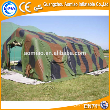 Tienda de campaña inflable grande al aire libre del césped, venta militar inflable de la tienda de campaña